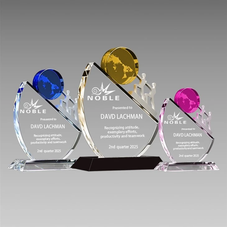Achievement Trophy Crystal Teamwork Award best